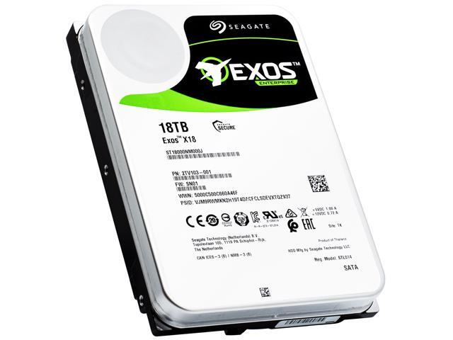 Alt view image 4 of 7 - Seagate 18TB Exos X18 7200 RPM SATA 6Gb/s 256MB Cache 3.5-Inch Enterprise Hard Drive HDD (ST18000NM000J)