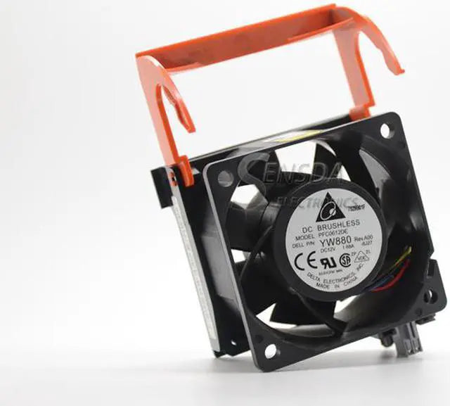 Alt view image 2 of 6 - For DELL POWEREDGE 2950 12V FAN Delta PFC0612DE YW880 PR272 60mm 6cm cooling fan computer case cooler
