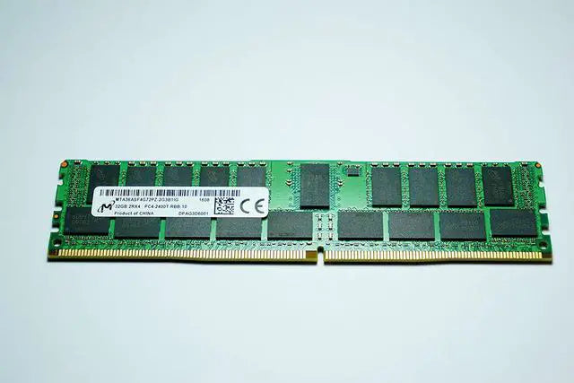 Micron 32GB PC4-19200 DDR4-2400MHz ECC Registered CL17 288-Pin DIMM 1.2V Dual Rank Memory Module Mfr P/N MTA36ASF4G72PZ-2G3B1