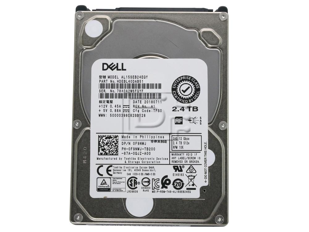 Toshiba AL15SEB24EQY F9NWJ HDEBL40DAB51 Dell 2.4TB SAS Hard Drive ME4 Image 2 image