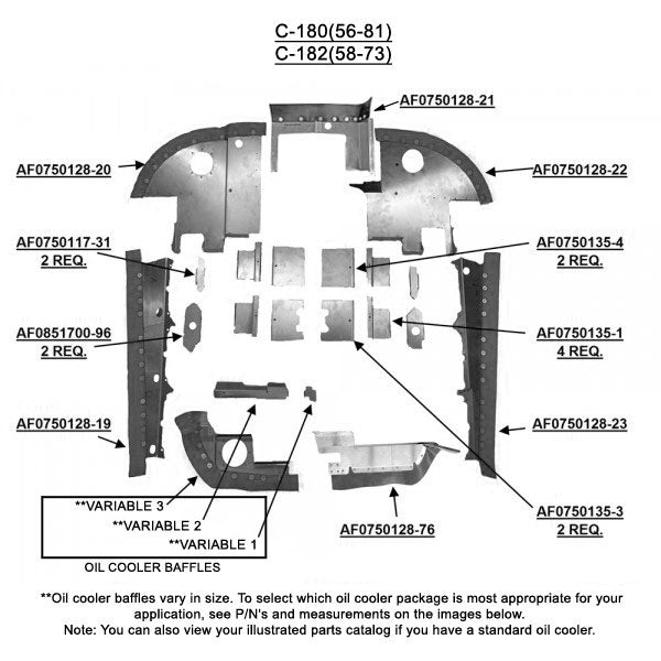 AF0750128-22 Baffle Assembly, Bare Blk Seal