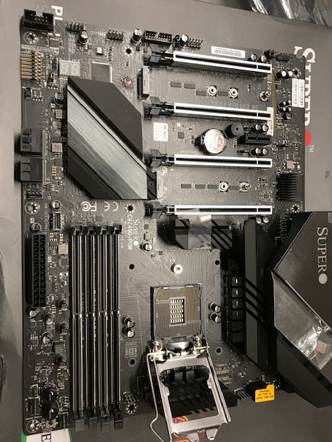 ***WARNING***Read details & see photos before buying*** ***SSD M.2 Heatsink Missing***  Supermicro C9Z490-PGW 10th Gen Socket LGA 1200 Wi-Fi Four PCI-e x16 Two M.2 NVMe USB 3.2 Gen2 Motherboard (Otherwise Motherboard is NEW with (All accessories included)