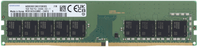 Dell 16GB 1Rx8 DDR4 ECC UDIMM 3200Mhz