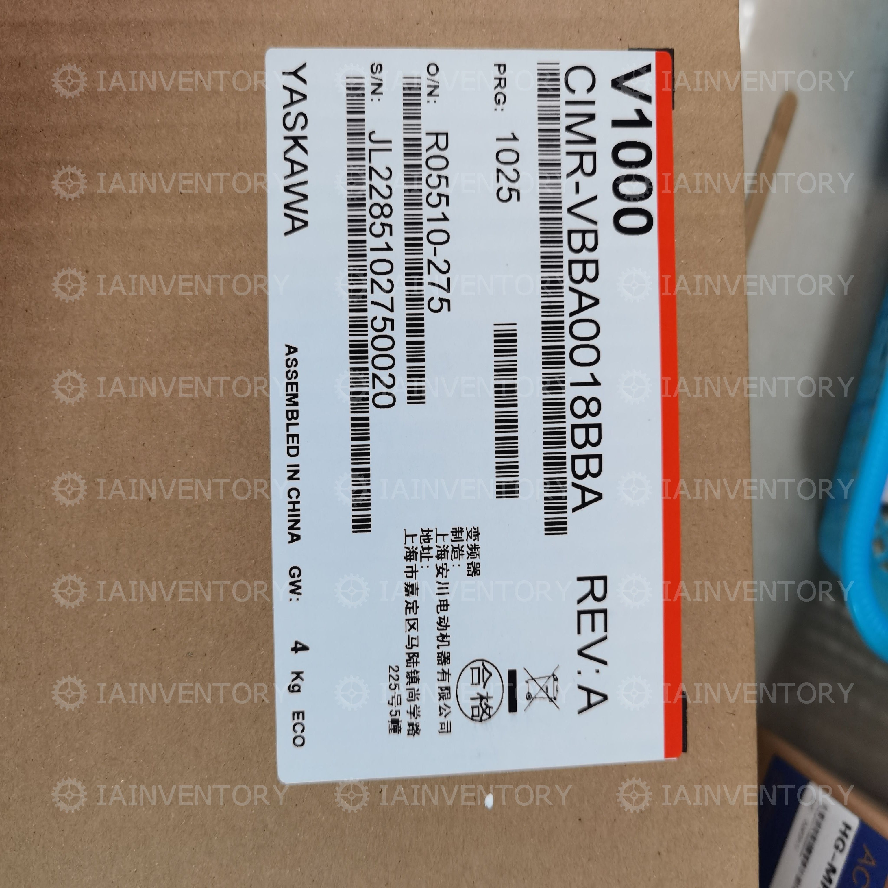 YASKAWA frequency converter CIMR-VBBA0018BBA