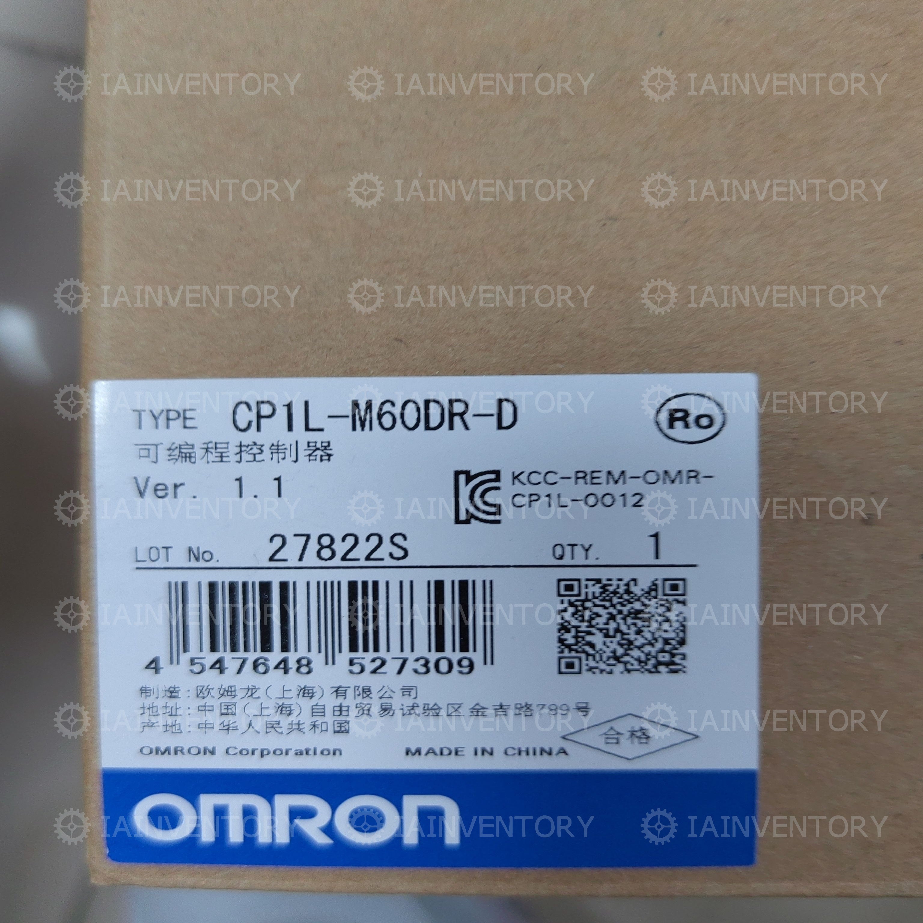 Omron Programmable Controller PLC CP1L-M60DR-D CP1LM60DRD