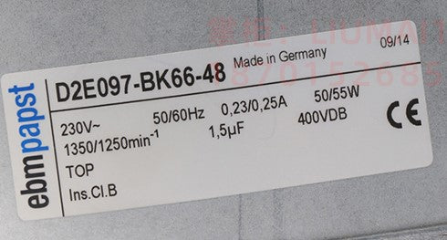 D2E097-BK66-48 EBM-PAPST Fan Centrifugal  50/55W
