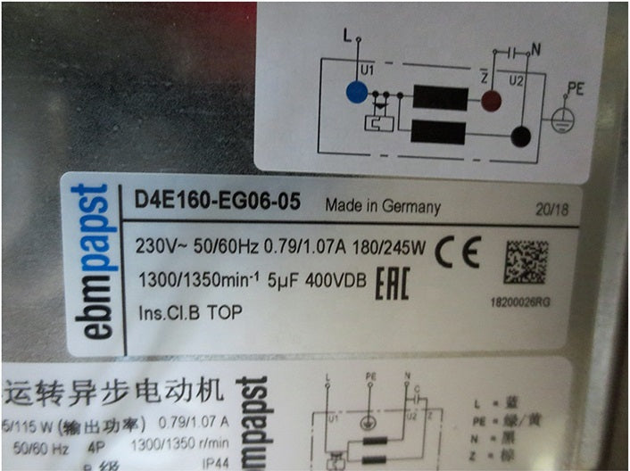 D4E160-EG06-05 ebmpapst Centrifugal Fan
