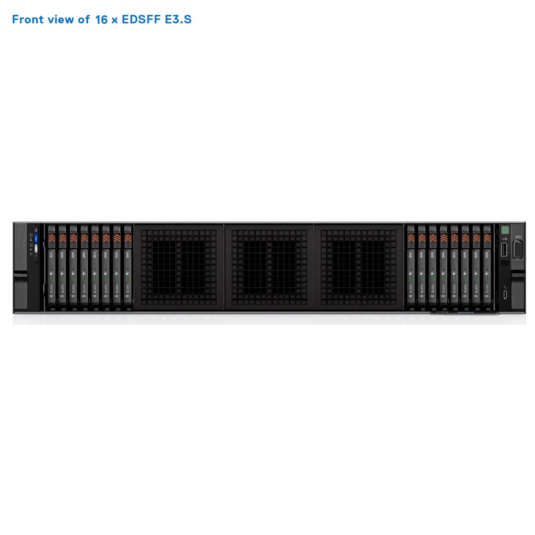 16x EDSFF Rack Chassis | Dell PowerEdge R7615