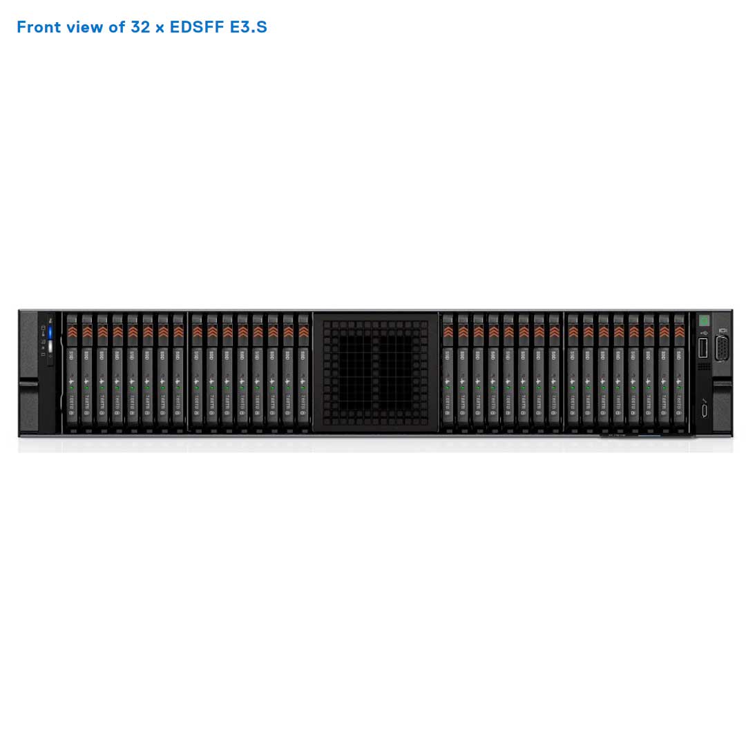 32x EDSFF Rack Chassis | Dell PowerEdge R7615