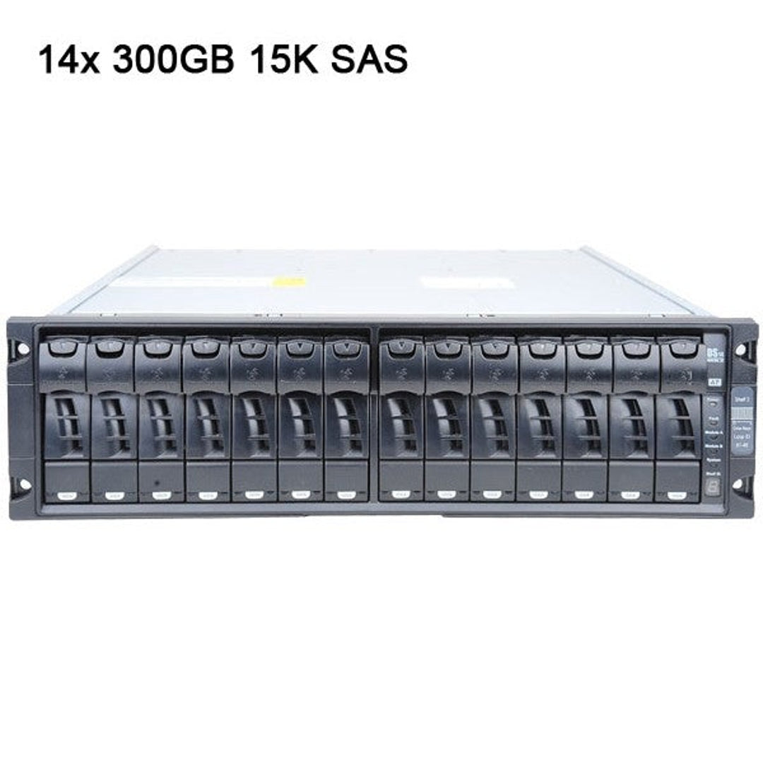NetApp DS14MK2 Disk Shelf with 14x 300GB 15K FC HDDs (X279A-R5)