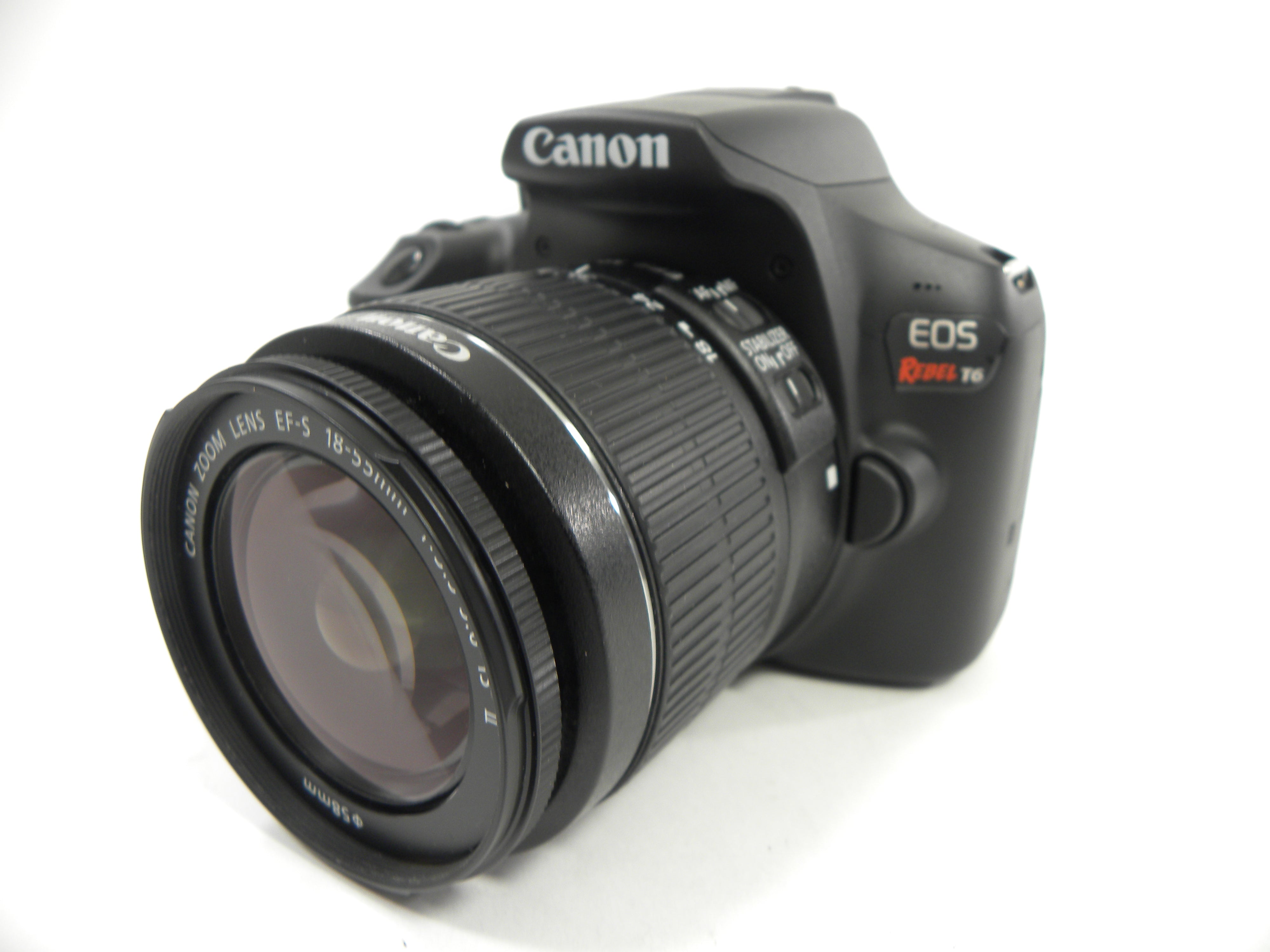 Canon EOS Rebel T6 18.0mp Digital SLR w/EF-S 18-55mm IS II Shutter Ct. 3,059