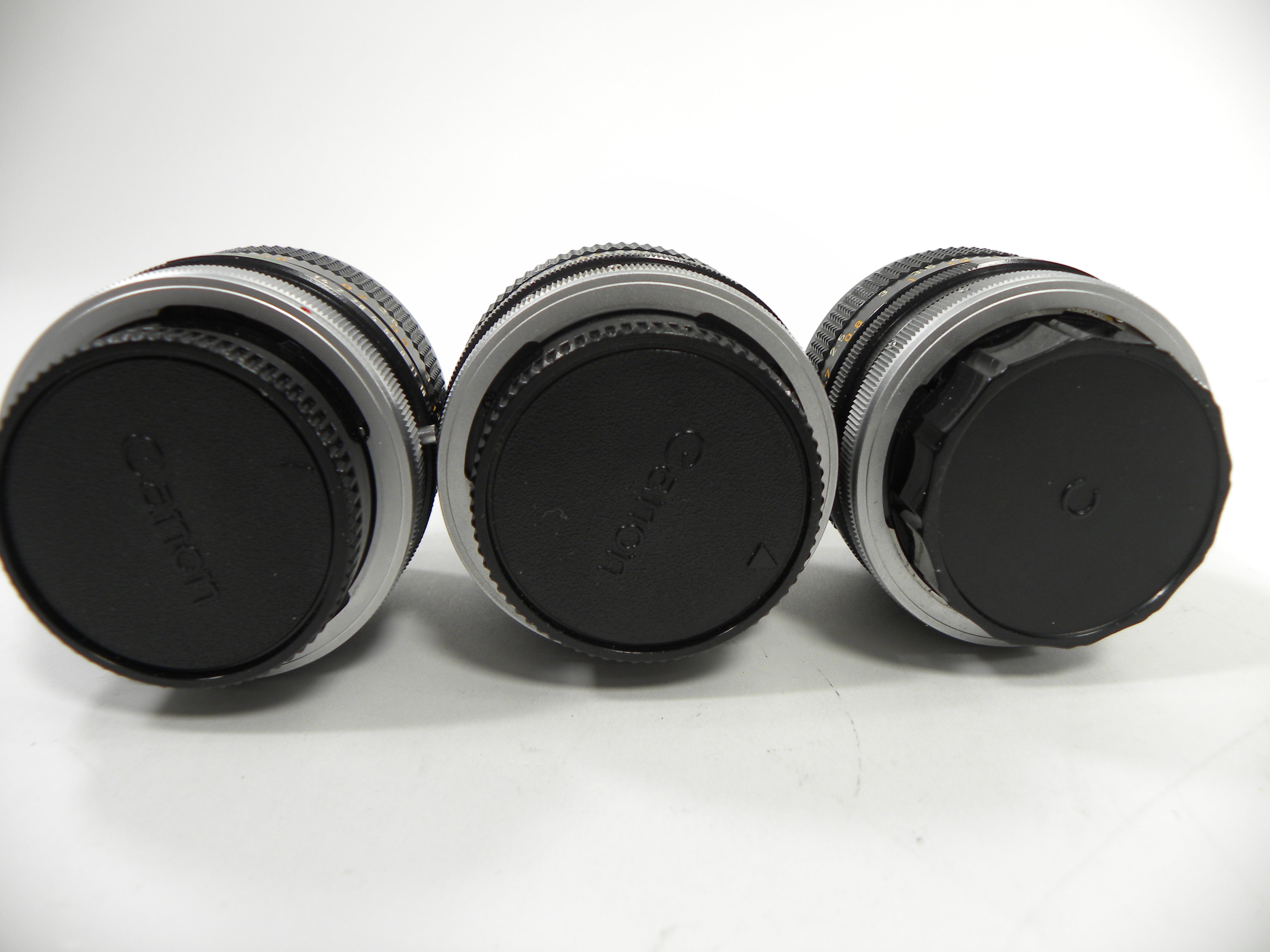 Canon FD 50mm f1.4 Lot of 3  AS IS No Returns (Parts or Repair)