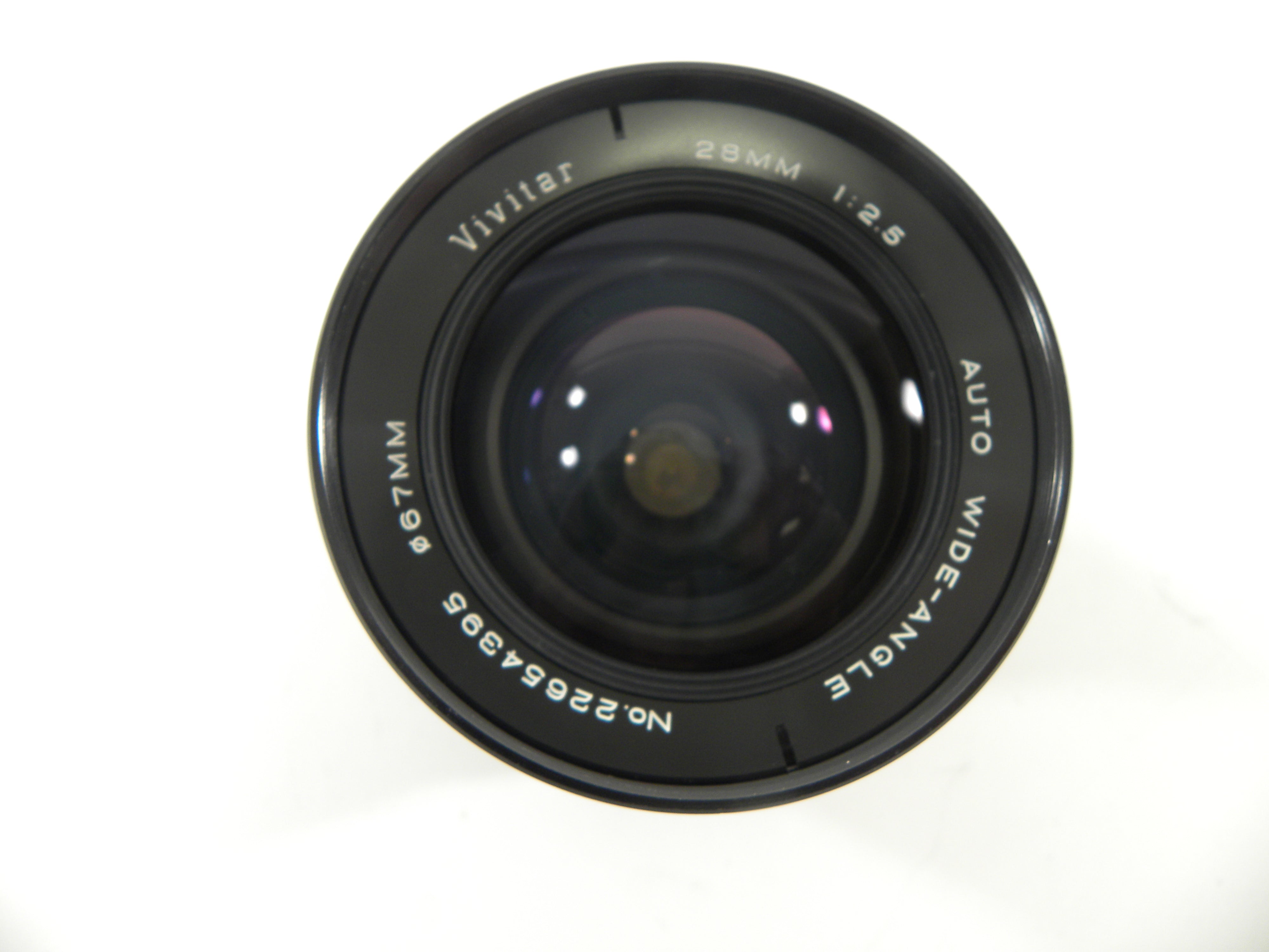 Vivitar Auto Wide Angle 28mm f2.5 Nikon F Mount