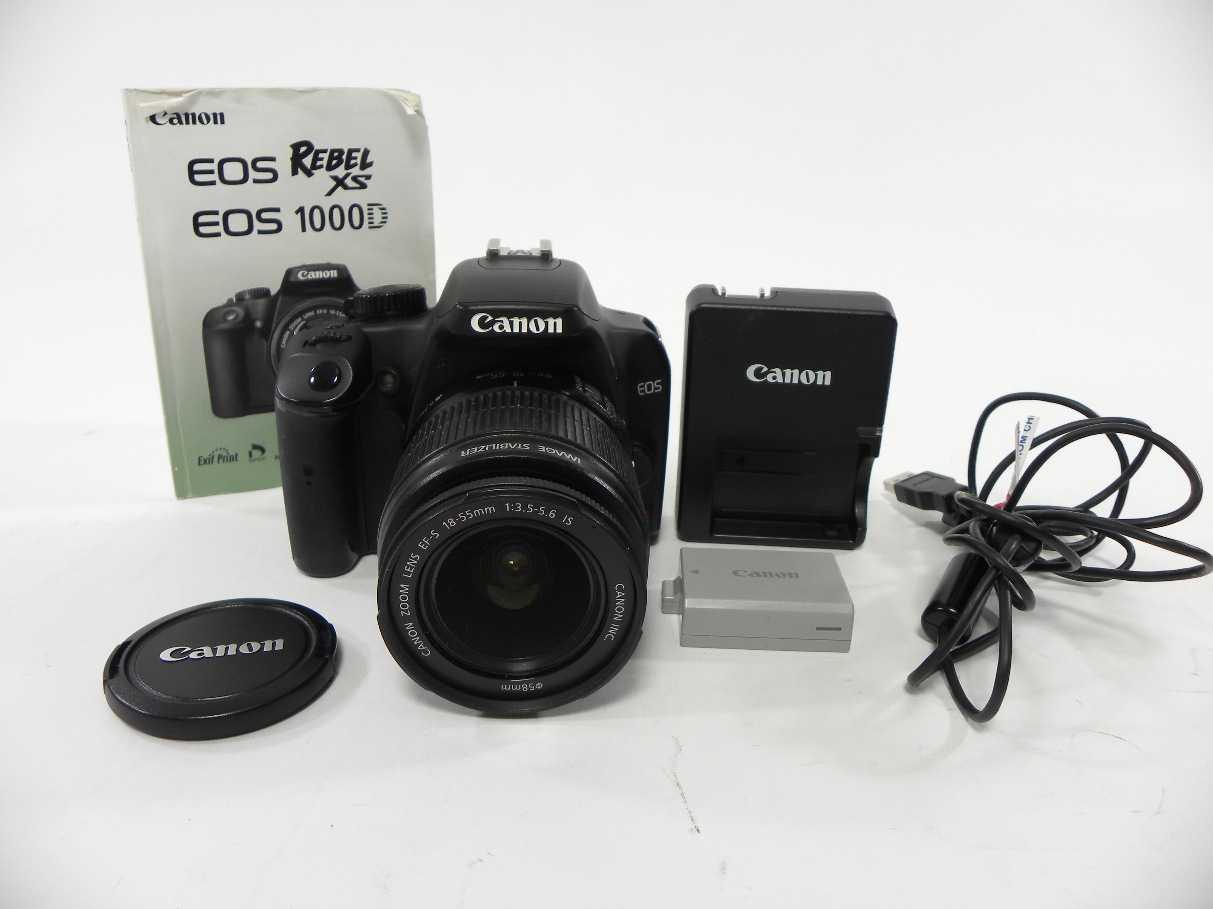 Canon EOS Rebel XS 10.1mp Digital SLR w/EF-S 18-55 IS Shutter Ct. 5,609