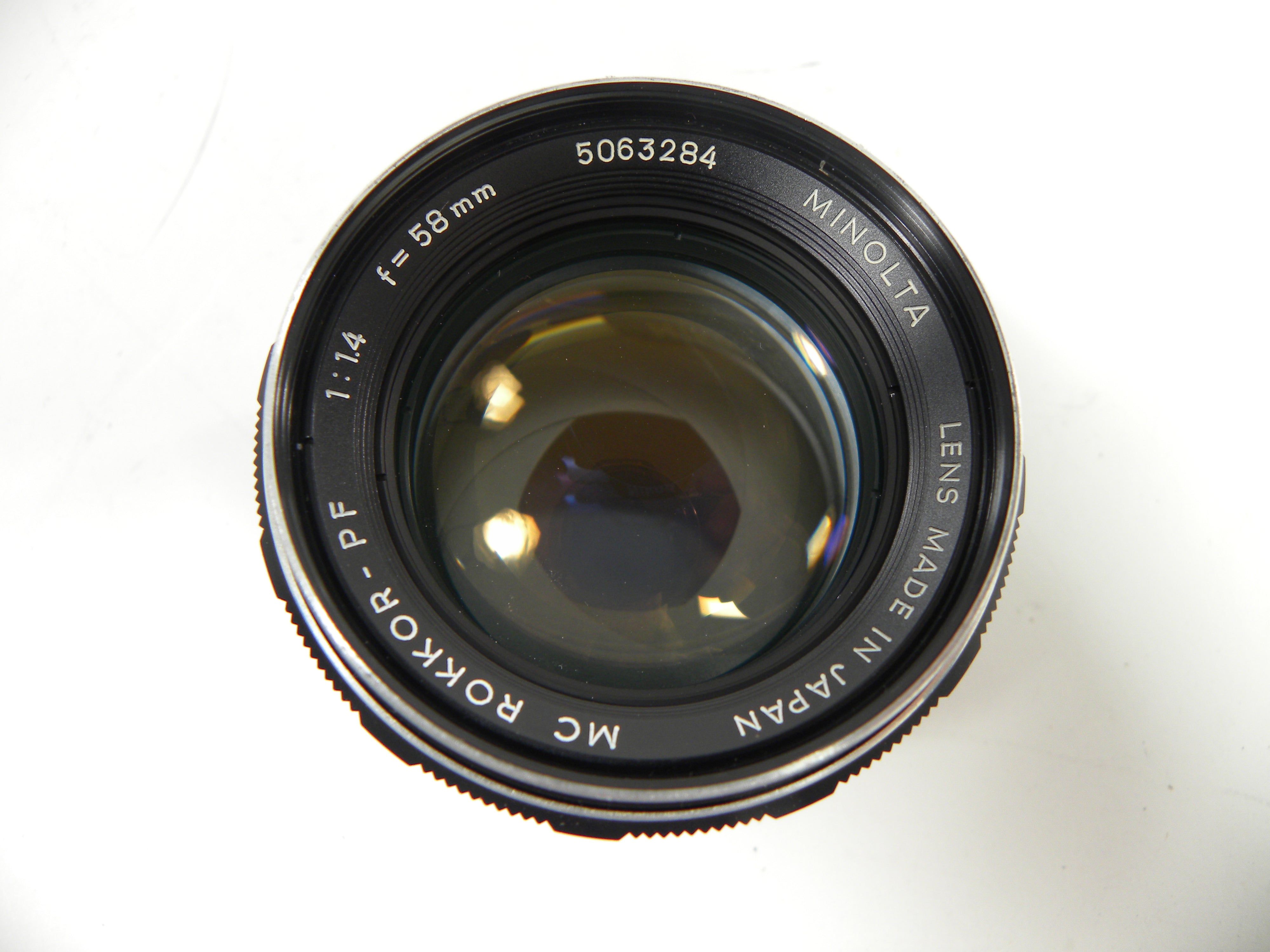 Minolta MC Rokkor-PF 58mm f1.4