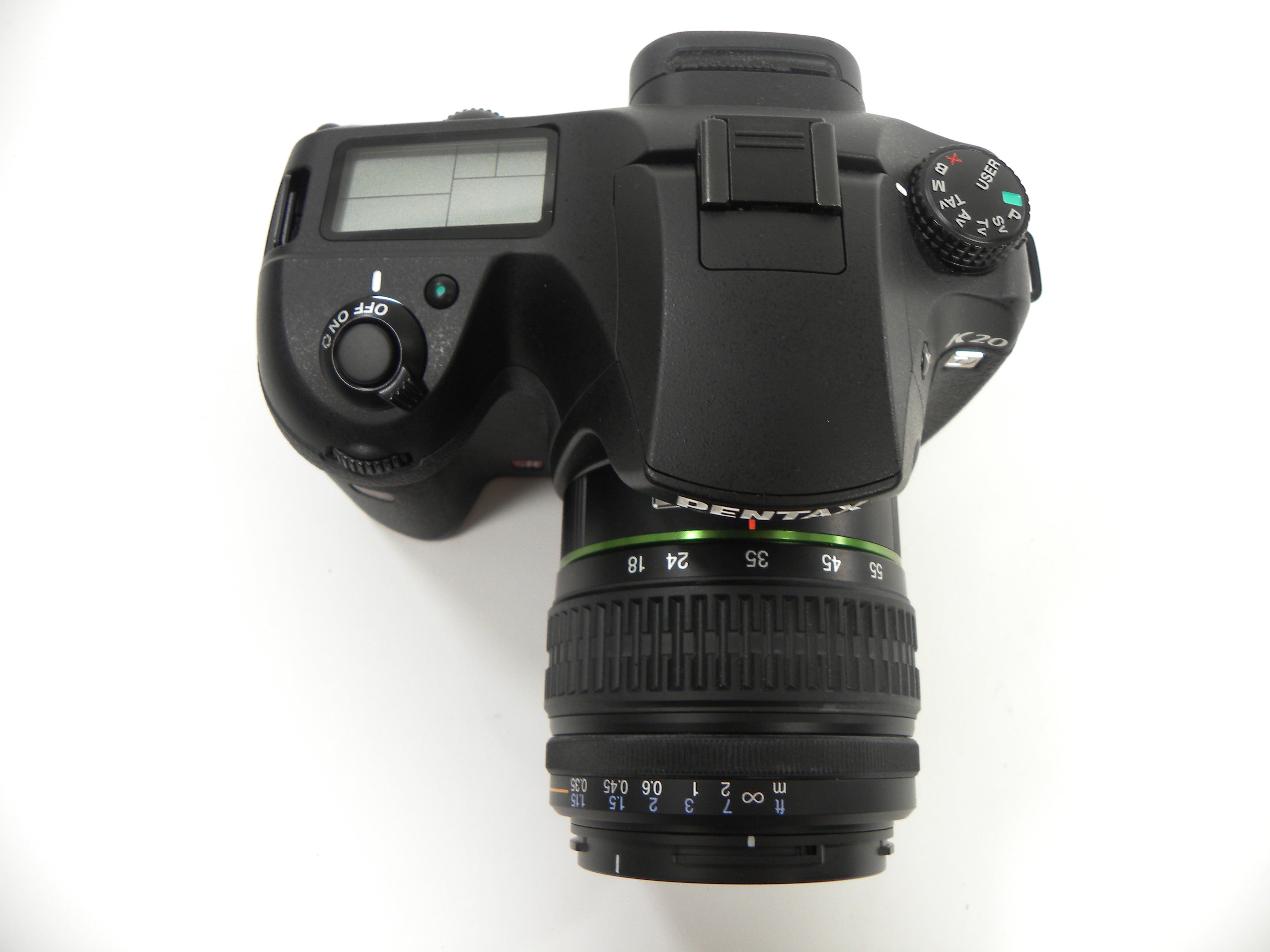 Pentax K20D 14.6mp Digital SLR w/Pentax-DA SMC 18-55mm Shutter Ct. 155