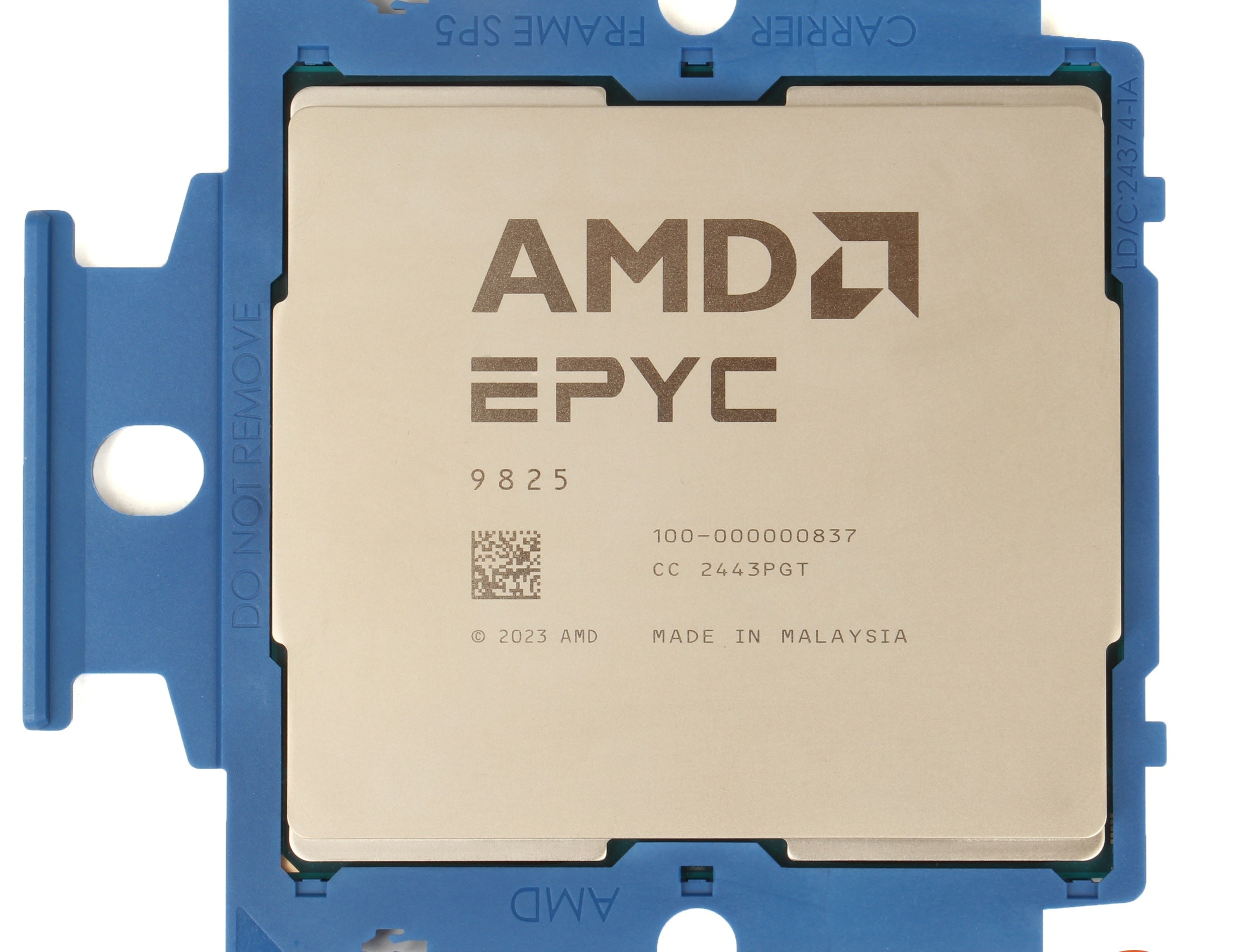 AMD EPYC&nbsp;9825 5th Gen 9005 Series 144 Core Clock Speed: 2.2 Total Threads: 288 Socket SP5 L3 Cache 384MB Memory Zen 5c 100-000000837 Tray Pack Server Processor