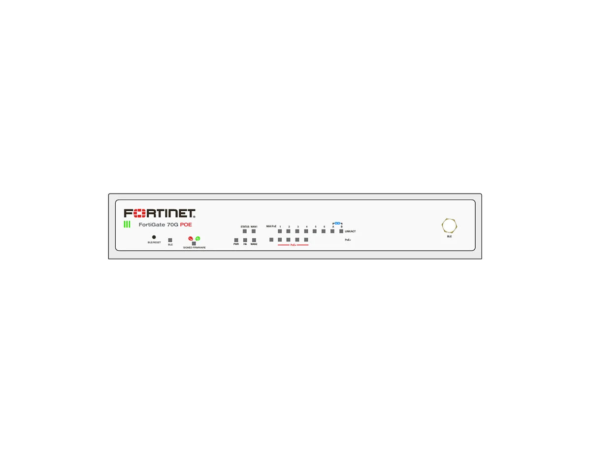 Fortinet FortiGate 71G-POE Unified Threat Protection 1-Year Bundle (FG-71G-POE-BDL-950-12)