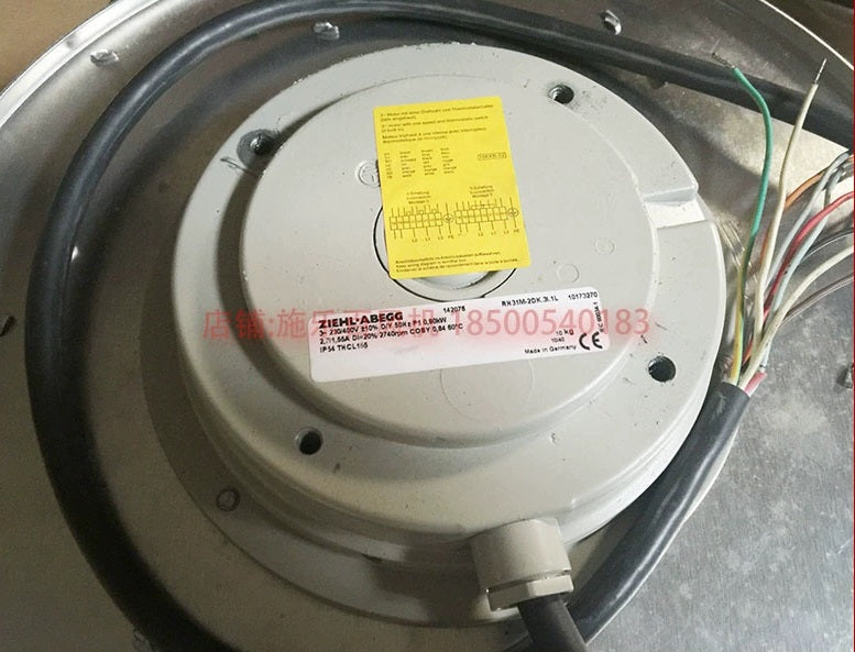 Brand new RH31M-2DK.3I.1L ZIEHL-ABEGG centrifugal fan 3-230-460V 50HZ