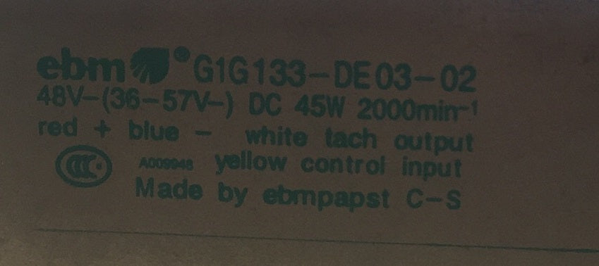 G1G133-DE03-02 Ebm Papst Centrifugal Fan