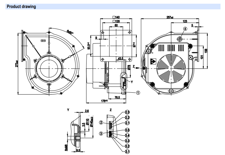 G1G170-AB53-01 ebmpapst  Fans 360W