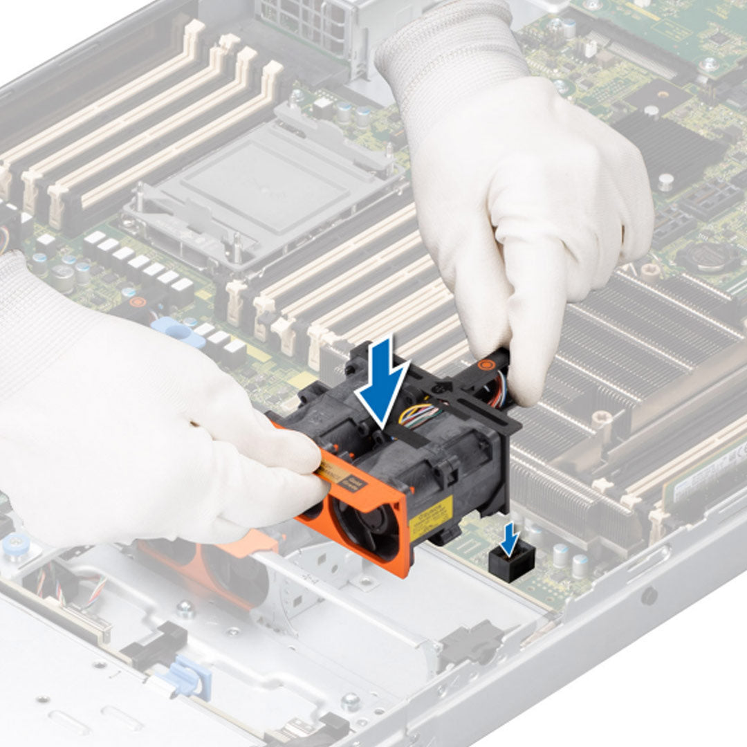Dell Dual High-Performance Silver Cooling Fan | GX26W
