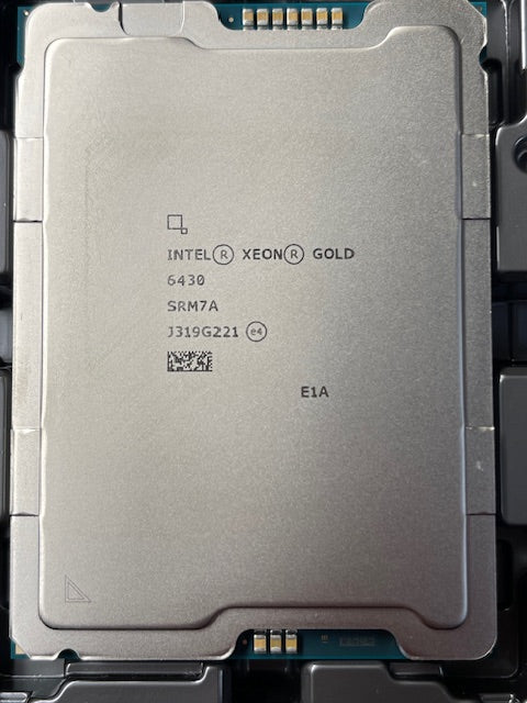 **New**Intel Xeon Gold 6430 (Spec Code: SRM7A) 32 Core Sapphire Rapids 2.10 / 3.40Ghz 60MB Cache Socket FCLGA4677 PK8071305072902 (SRM7A) Server Processor (1 Year Warranty)