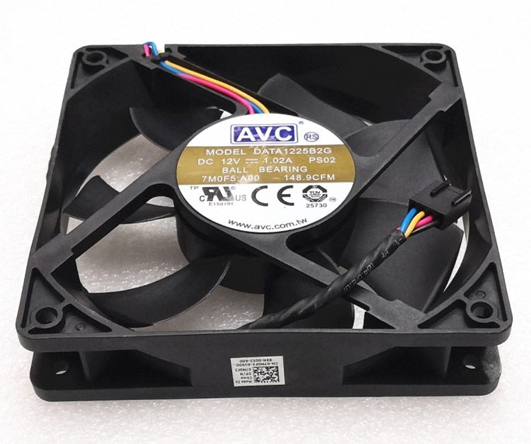 AVC DATA125B2G 12V DC 120x120x25mm Brushless Cooling Fan