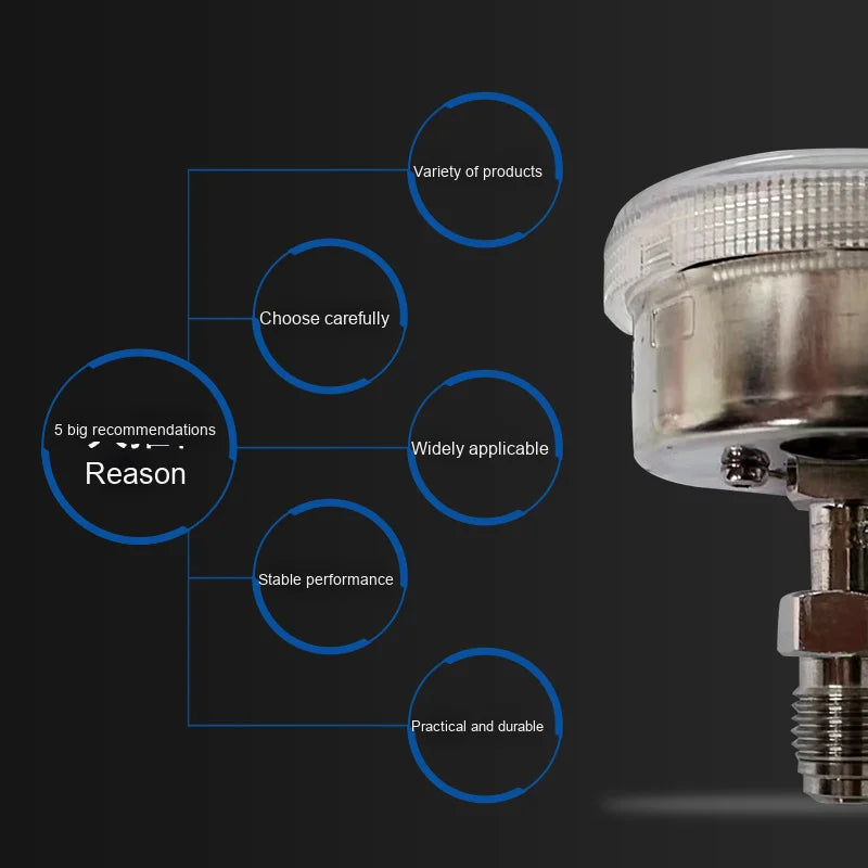 Wika 230.15 Series German Digital Pressure Gauge Ep Grade Double 100mm Stainless Steel Case Measuring Instruments