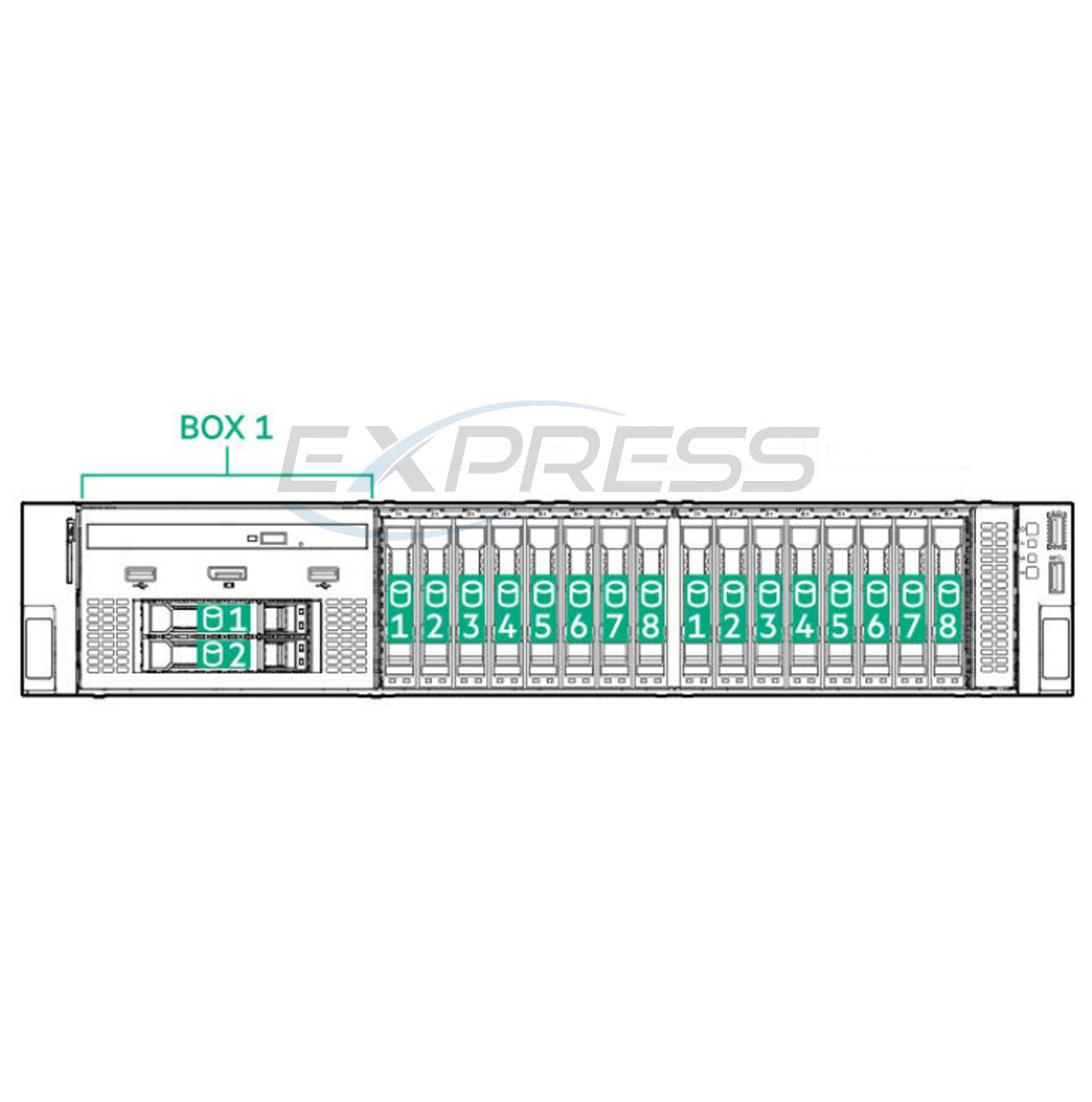 P57110-B21 - 2SFF x4 Tri-Mode U.3 BC Front/Tertiary Stackable Drive Cage Kit | Refurbished HPE ProLiant DL345 Gen11