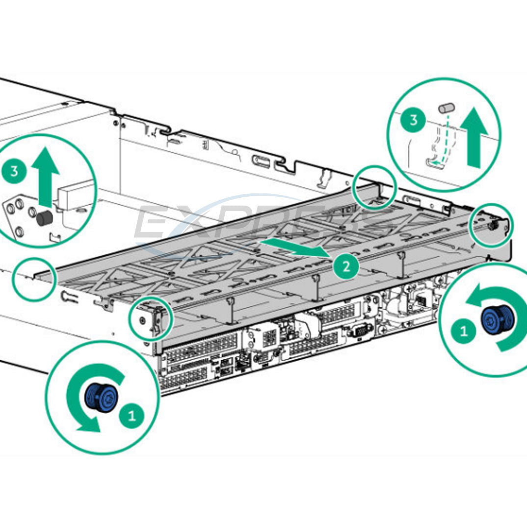 P57113-B21 - 4LFF x1 SAS/SATA Rear Tray Kit | Refurbished HPE ProLiant DL345 Gen11