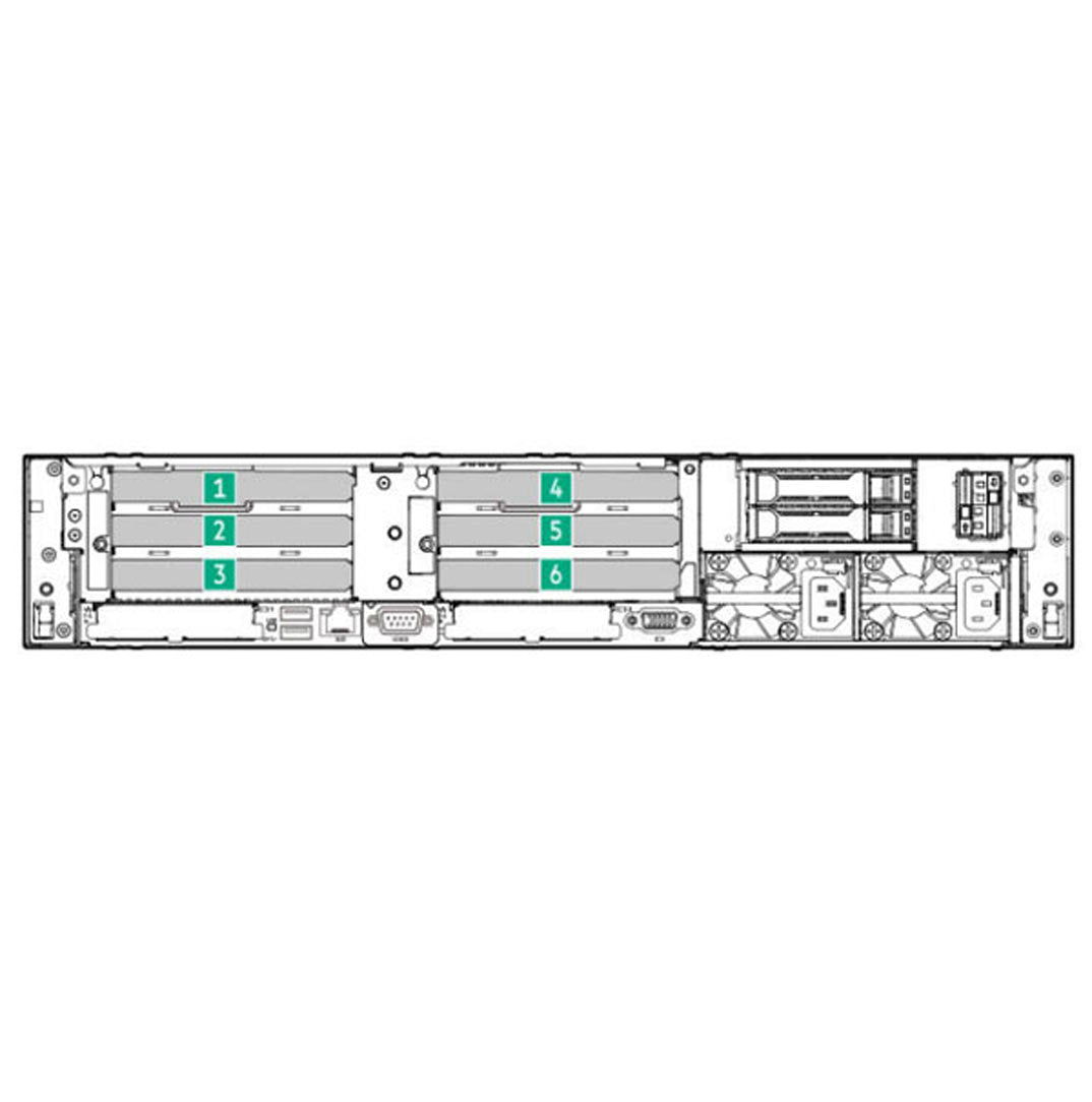 HPE ProLiant DL345 Gen11 6 PCIe x16 Enablement Kit | P57117-B21
