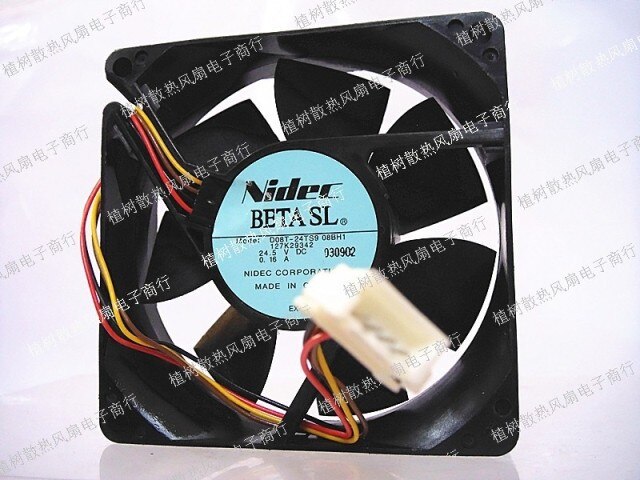 Nidec D08T-24TS9 80x80x25mm 5V DC 0.16A Axial Cooling Fan
