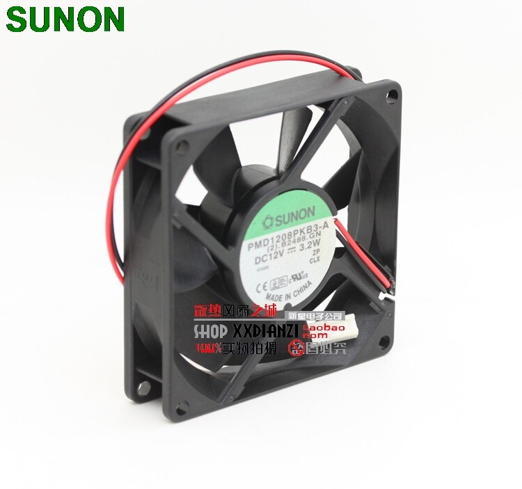 SUNON PMD1208PKB3-A 80x80x25mm 12V DC Axial Cooling Fan
