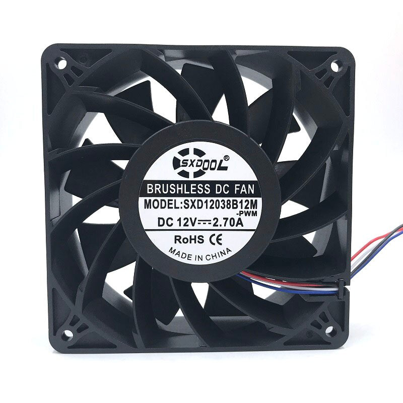 SXDOOL SXD12038B12M 12V DC 120x120x38mm Brushless Cooling Fan