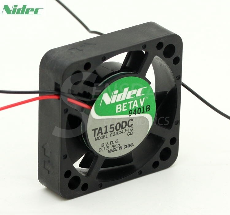 Nidec TA150DC 42x42x10mm 5V DC 0.13A 2-Wire Axial Cooling Fan