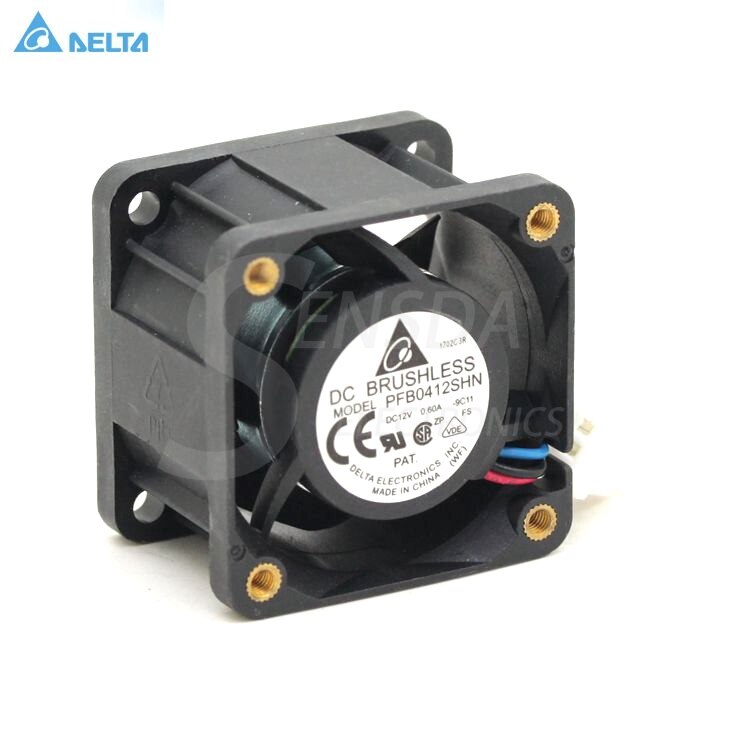 Delta PFB0412SHN 40x40x28mm 12V DC 0.6A Axial Cooling Fan