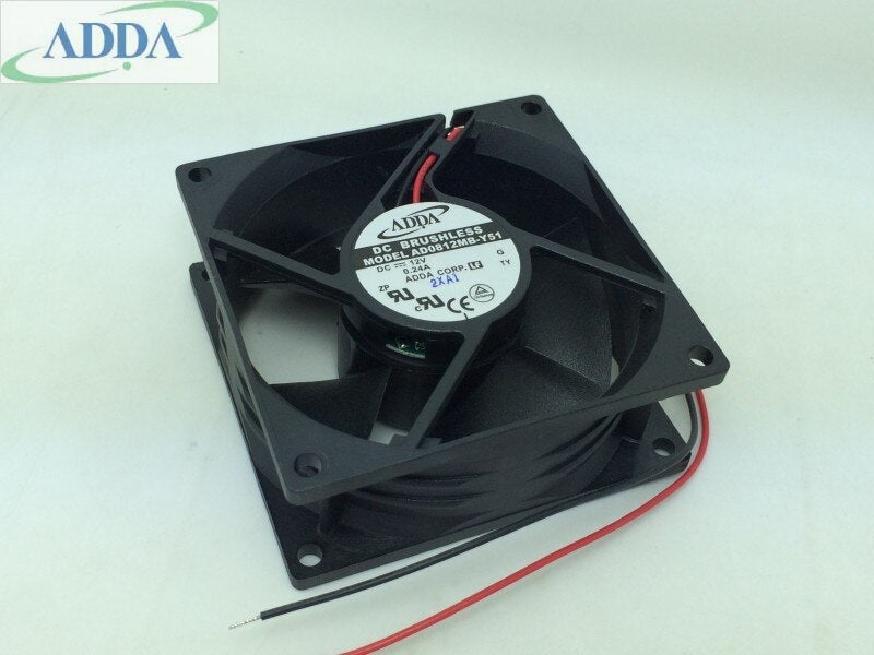 ADDA AD0812MB-Y51 80x80x32mm 12V DC 0.24A Axial Cooling Fan