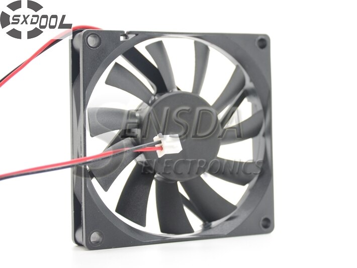 SXDOOL 2.54P 12V DC 80x80x15mm Brushless Cooling Fan 0.22A