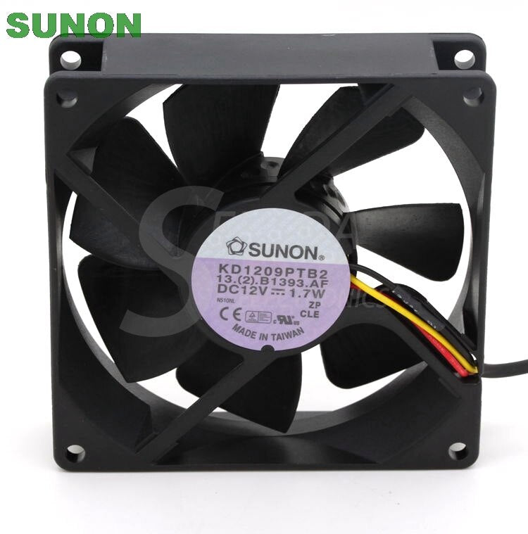 SUNON KD1209PTB2 92x92x25mm 12V DC Axial Cooling Fan