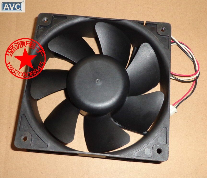 AVC E1238B12H 120x120x38mm 12V DC 0.55A Axial Cooling Fan