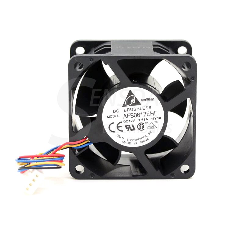 Delta AFB0612EHE 60x60x38mm 12V DC 1.68A Axial Cooling Fan