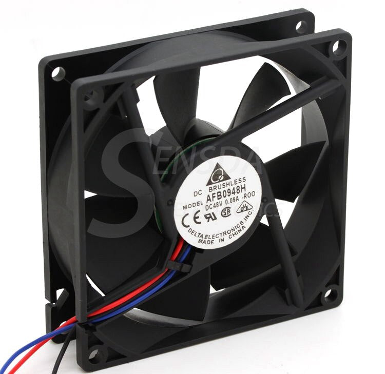 Delta AFB0948H 92x92x25.4mm 48V DC 0.060A 2-Wire Axial Cooling Fan