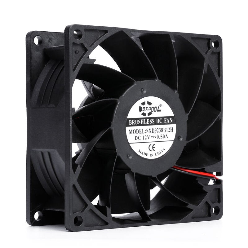 SXDOOL SXD9238B12H 12V DC 92x92x38mm Brushless Cooling Fan