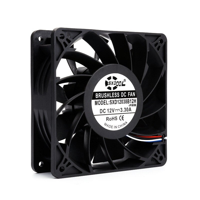 SXD12038B12H 120x120x38mm 12V DC 3.3A Axial Cooling Fan