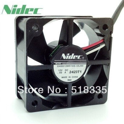 Nidec U40G12MS1A5-53J65 40x40x20mm 12V DC 0.03A Axial Cooling Fan