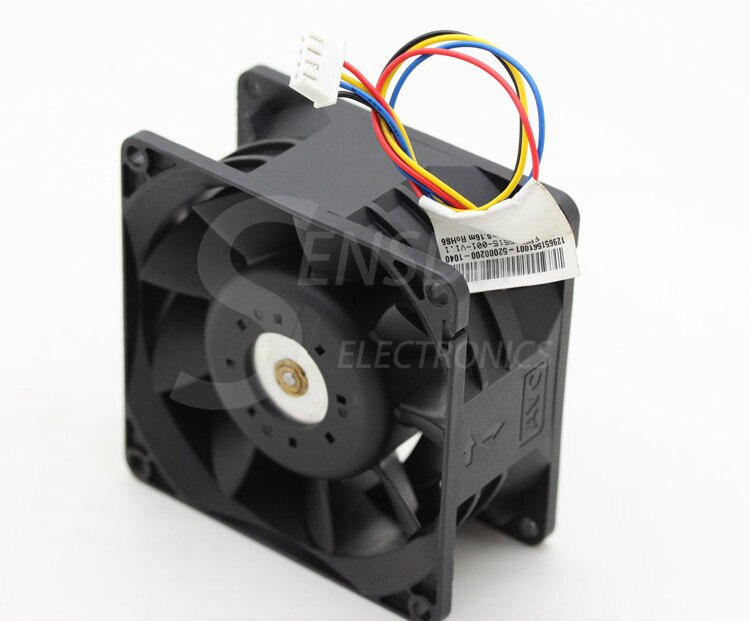 AVC 2B08038B12M 12V DC 80x80x38mm Brushless Cooling Fan