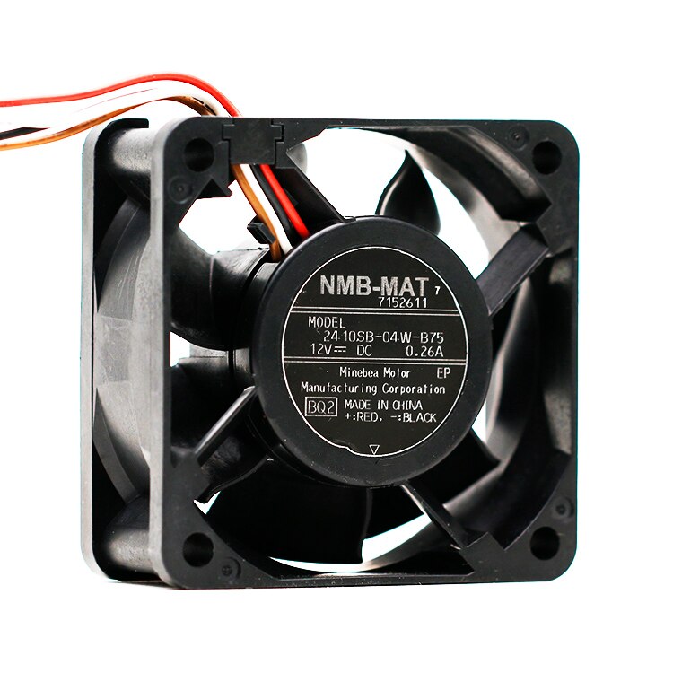 NMB 2410SB-04W-B75 60x60x25mm 12V DC 0.26A Axial Cooling Fan