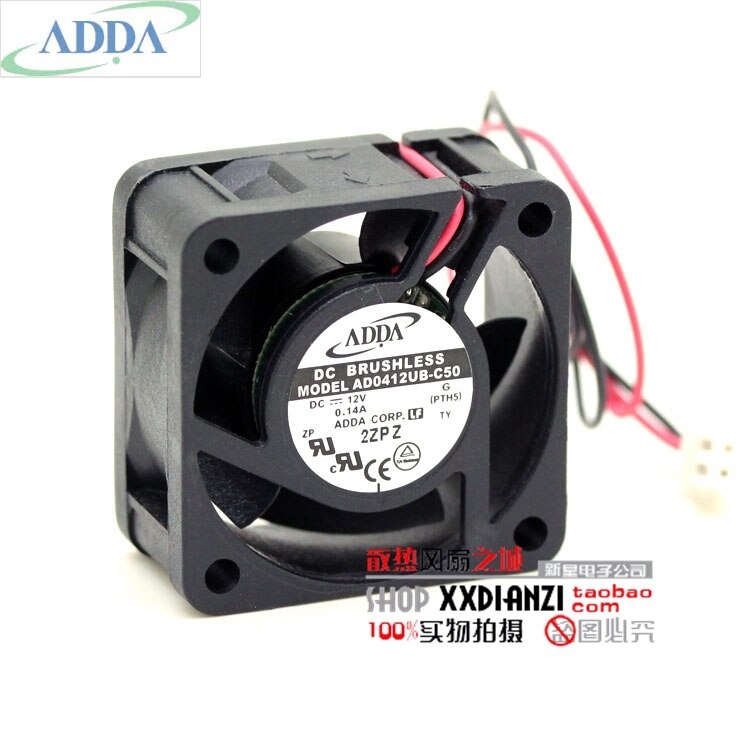 ADDA AD0412UB-C50 40x40x20mm 12V DC 0.14A Axial Cooling Fan