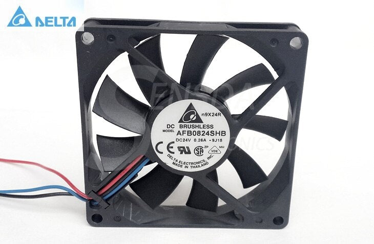Delta AFB0824SHB 80x80x15mm 24V DC 0.26A Axial Cooling Fan